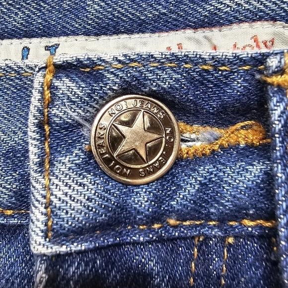 NO! Jeans Absolutely Blue vintage 80s high waist patchwork mom jeans - Picture 9 of 12